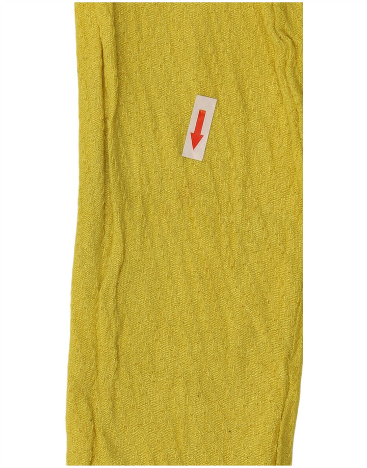 Zara Damen-Pullover mit Rundhalsausschnitt, Gr. 12, Mittelgelb