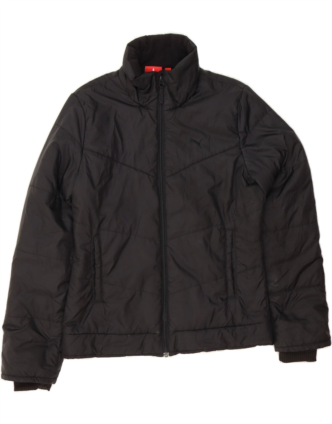 PUMA Womens Padded Jacket UK 14 Large  Black Polyester Vintage Puma and Second-Hand Puma from Messina Hembry 