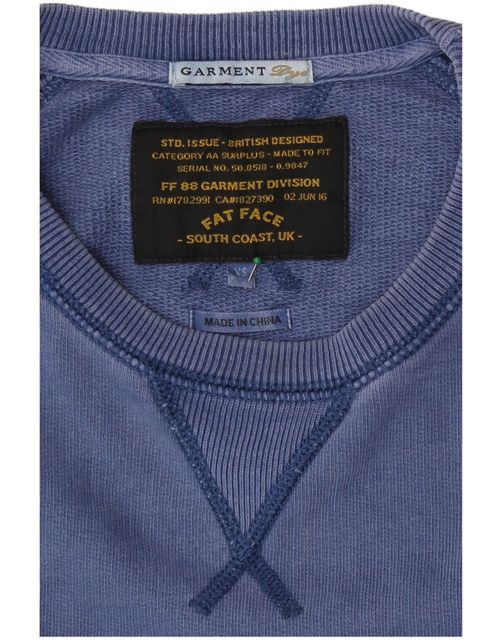 Fat Face Herren Sweatshirt Pullover XS Blau Baumwolle