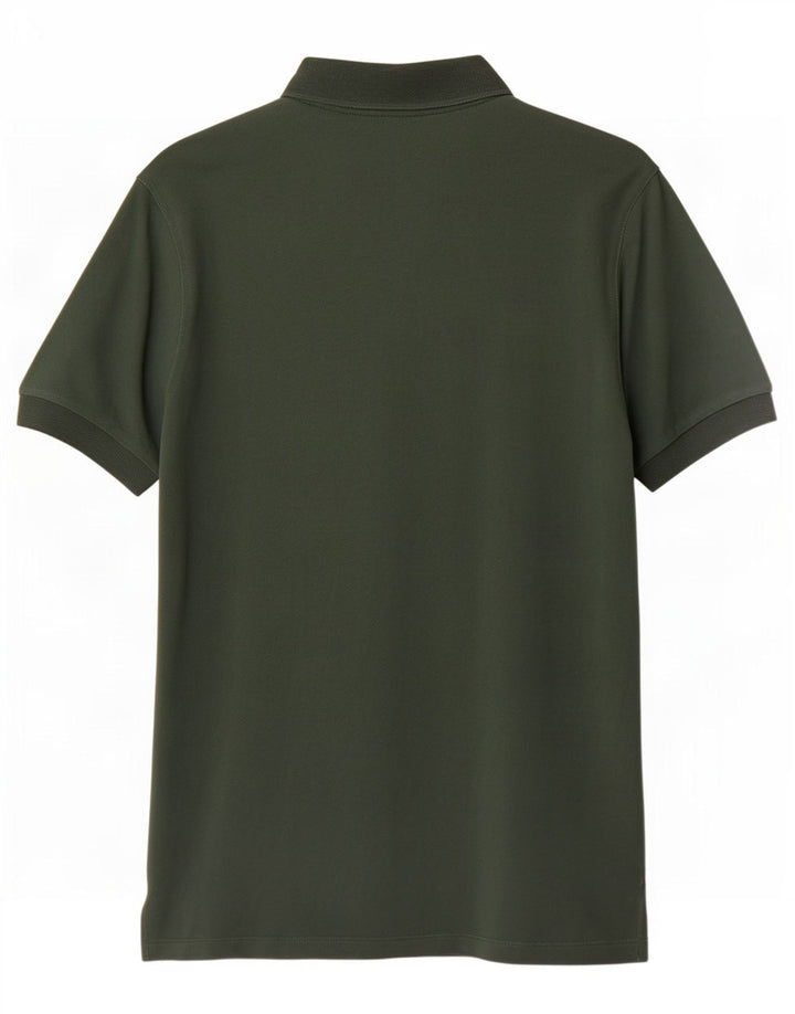 Hugo Boss Herren-Poloshirt aus mittelgrüner Baumwolle