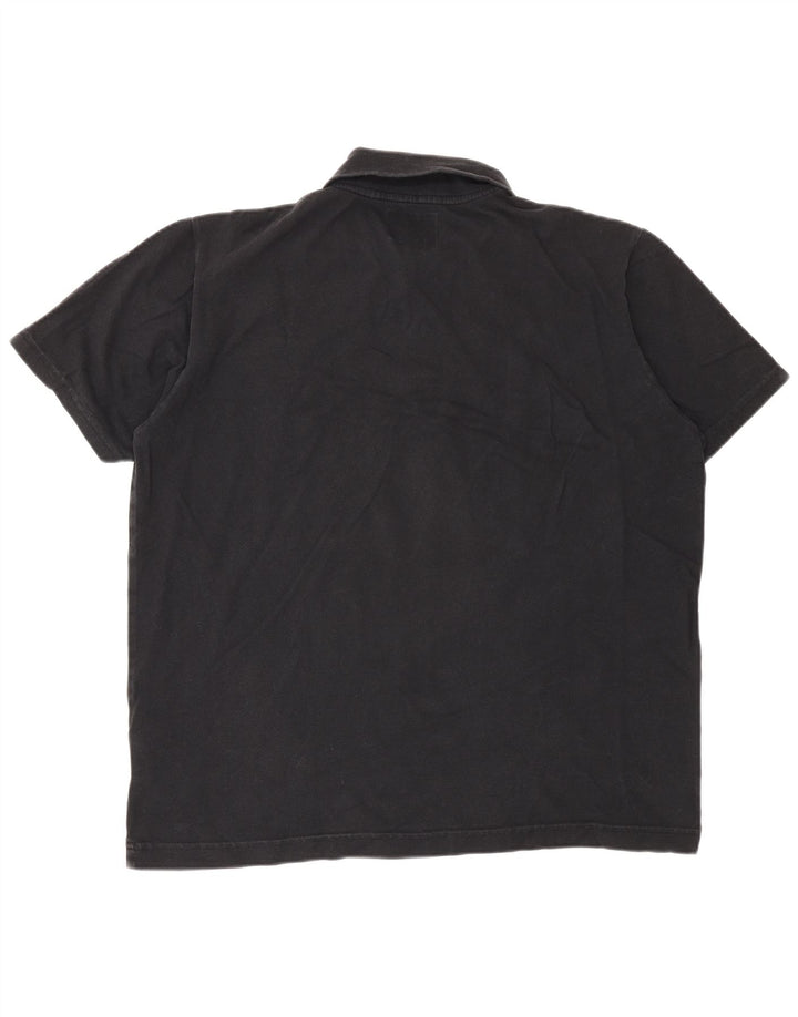 Woolrich Herren-Poloshirt, groß, aus schwarzer Baumwolle