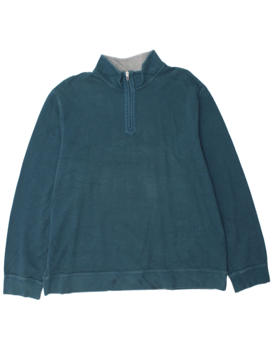 IZOD Herren-Sweatshirt mit Reißverschluss am Hals, 2XL, blaue Baumwolle