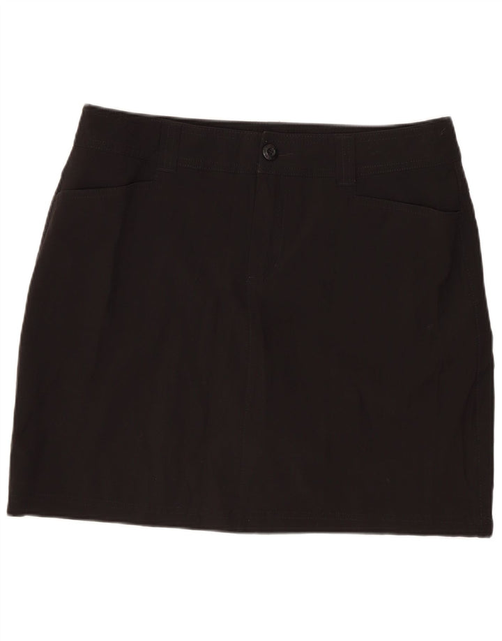 EDDIE BAUER Damen Minirock US 6 Medium W32 Schwarz Polyester