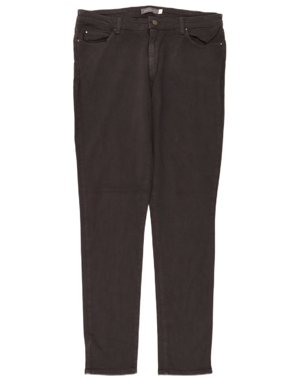 MINT VELVET Damen Slim Freizeithose UK 16 Large W34 L34 Schwarze Baumwolle