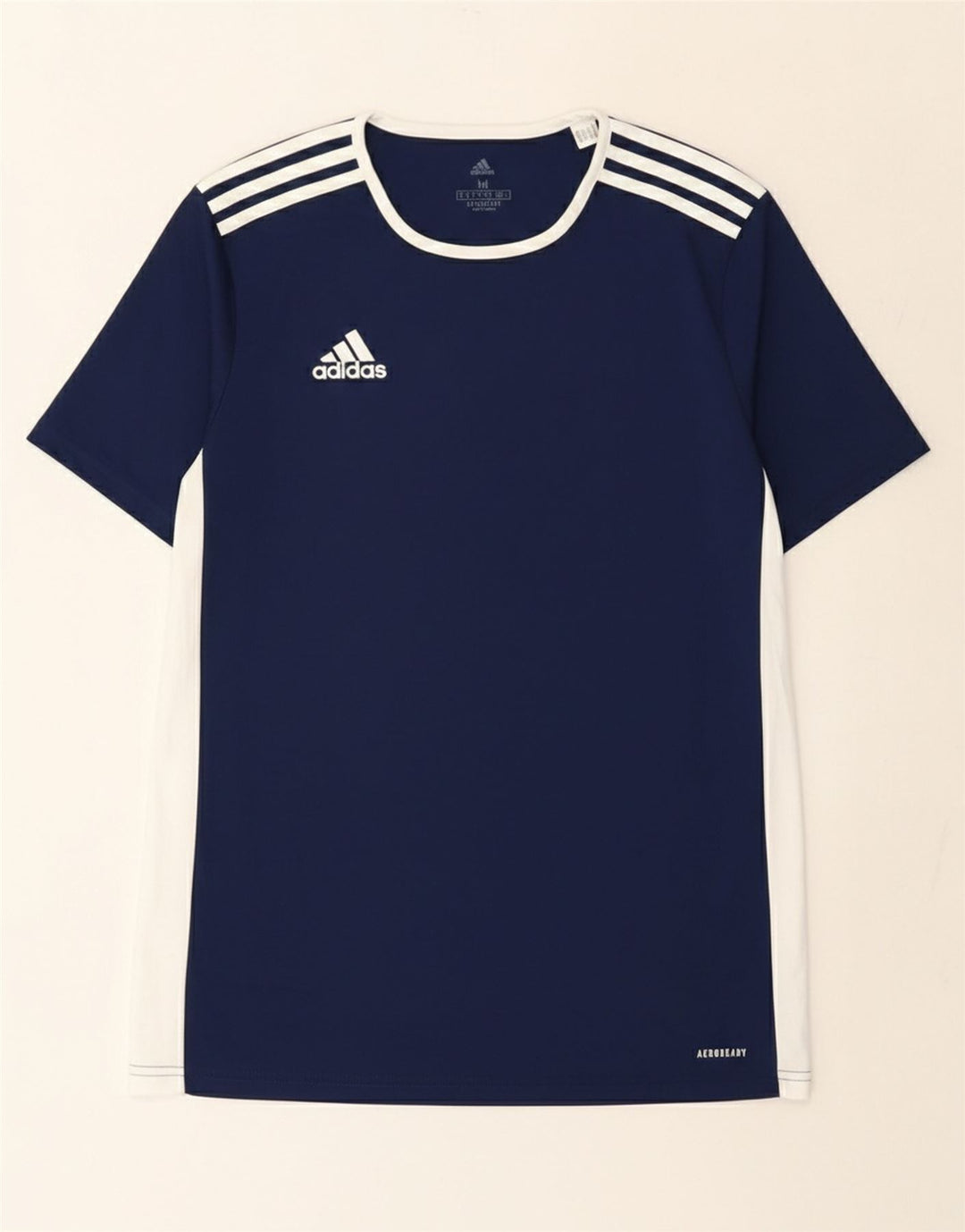 Adidas Herren Aeroready T-Shirt Top Medium Marineblau Colourblock Polyester