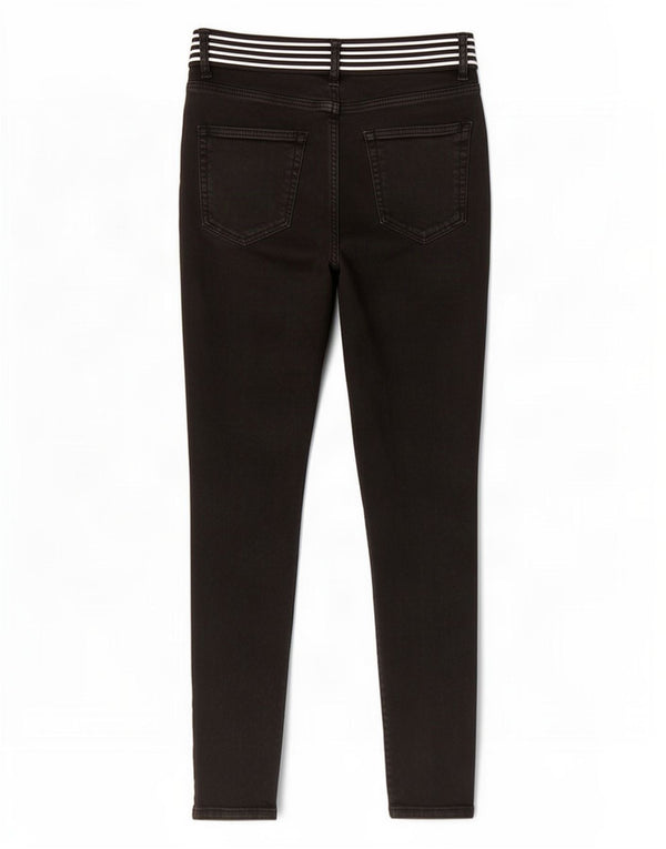 Zara Damen Slim Jeans EU 38 Small W28 L27 Schwarz