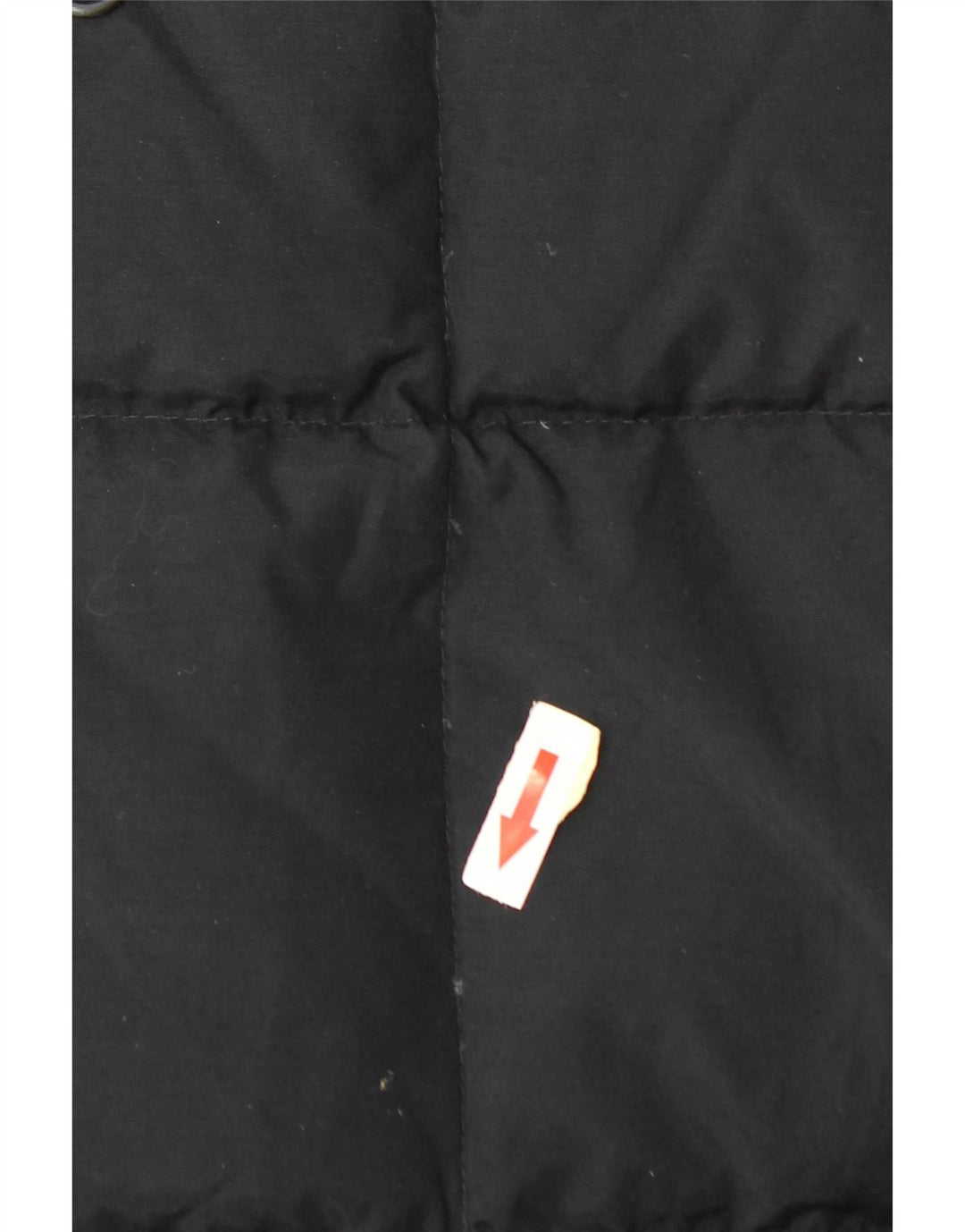 Vintage Damen Wattierte Jacke IT 48 XL Schwarz Polyamid