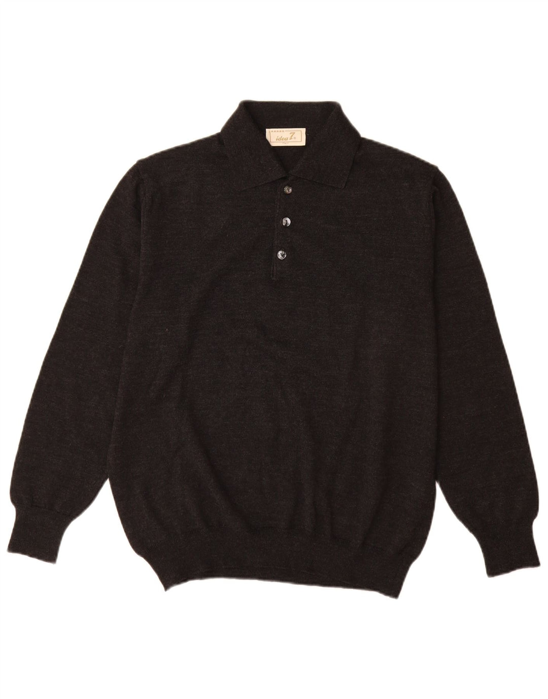 Idea Herren-Pullover mit Rollkragen, IT 50, mittelgraue Wolle