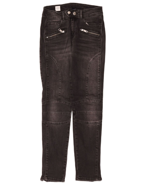 Tommy Hilfiger Damen Venice Cargo Skinny Jeans W28 L28 Grauer Baumwoll-Biker