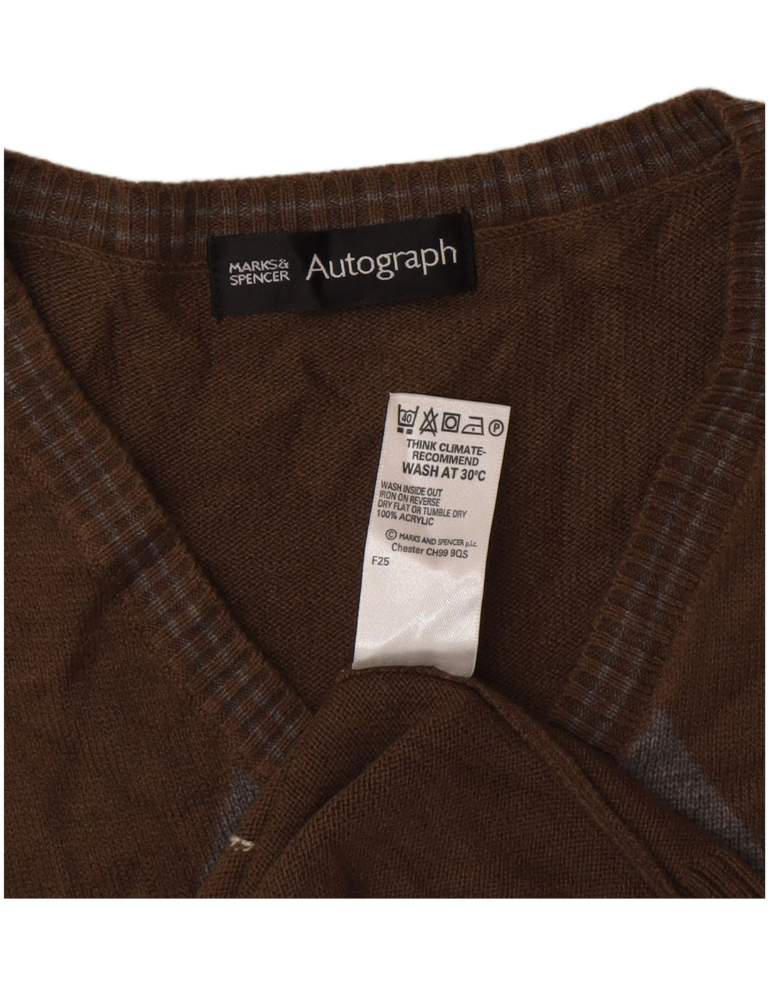 Marks & Spencer Herren-Tanktop „Autograph“, groß, braun, klassisch