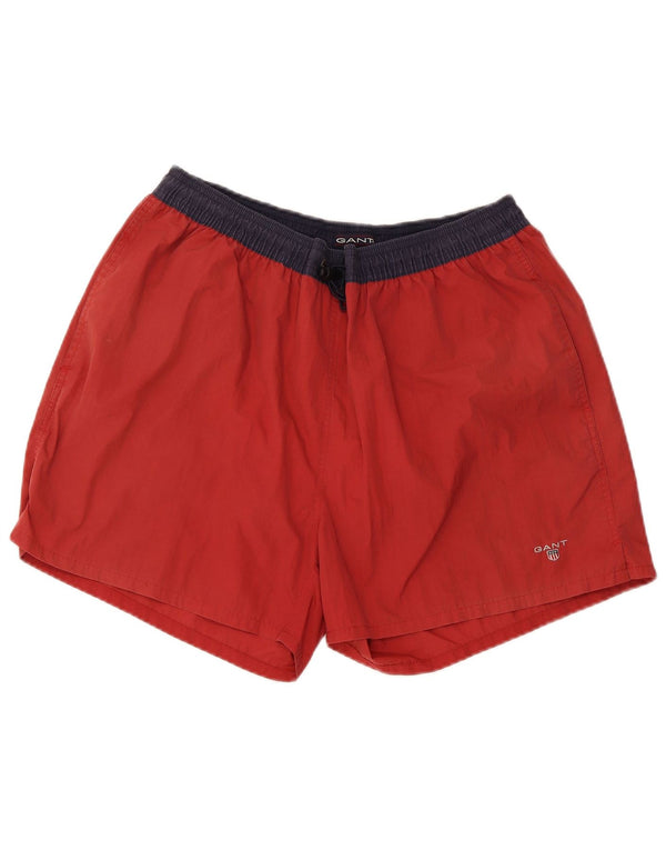 Gant Mens Swimming Shorts XL Red Colourblock Nylon