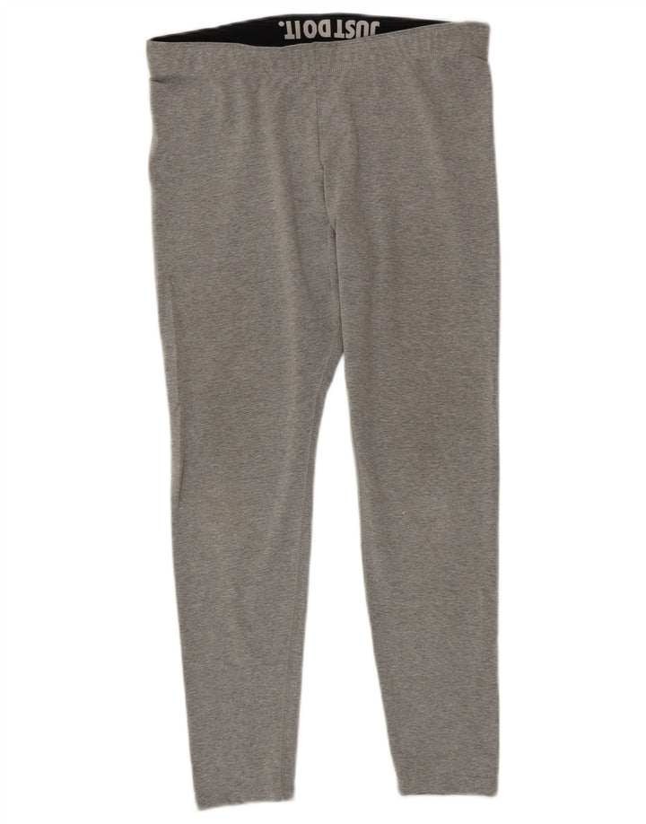 NIKE Damen Graphic Leggings UK 14 Large Grau