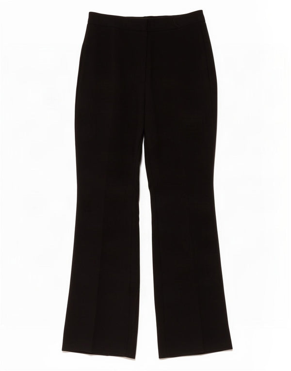 Zara Damen-Flare-Freizeithose, Größe L, W32, L31, Schwarz, Polyester