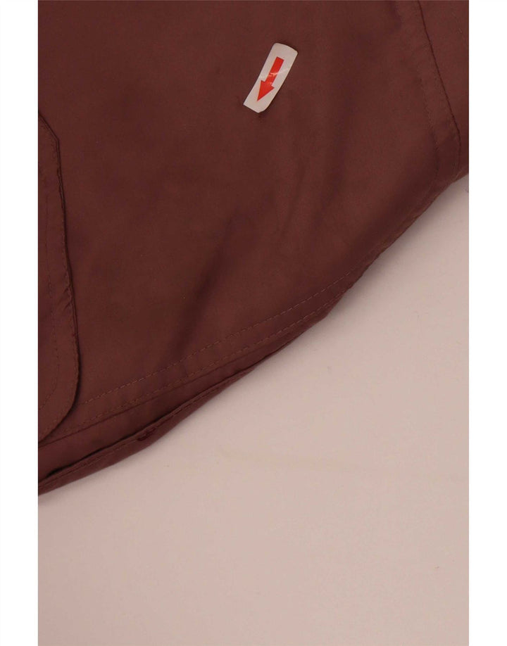 Vintage Damen Übergroße Parkajacke EU 42 Großes braunes Polyester