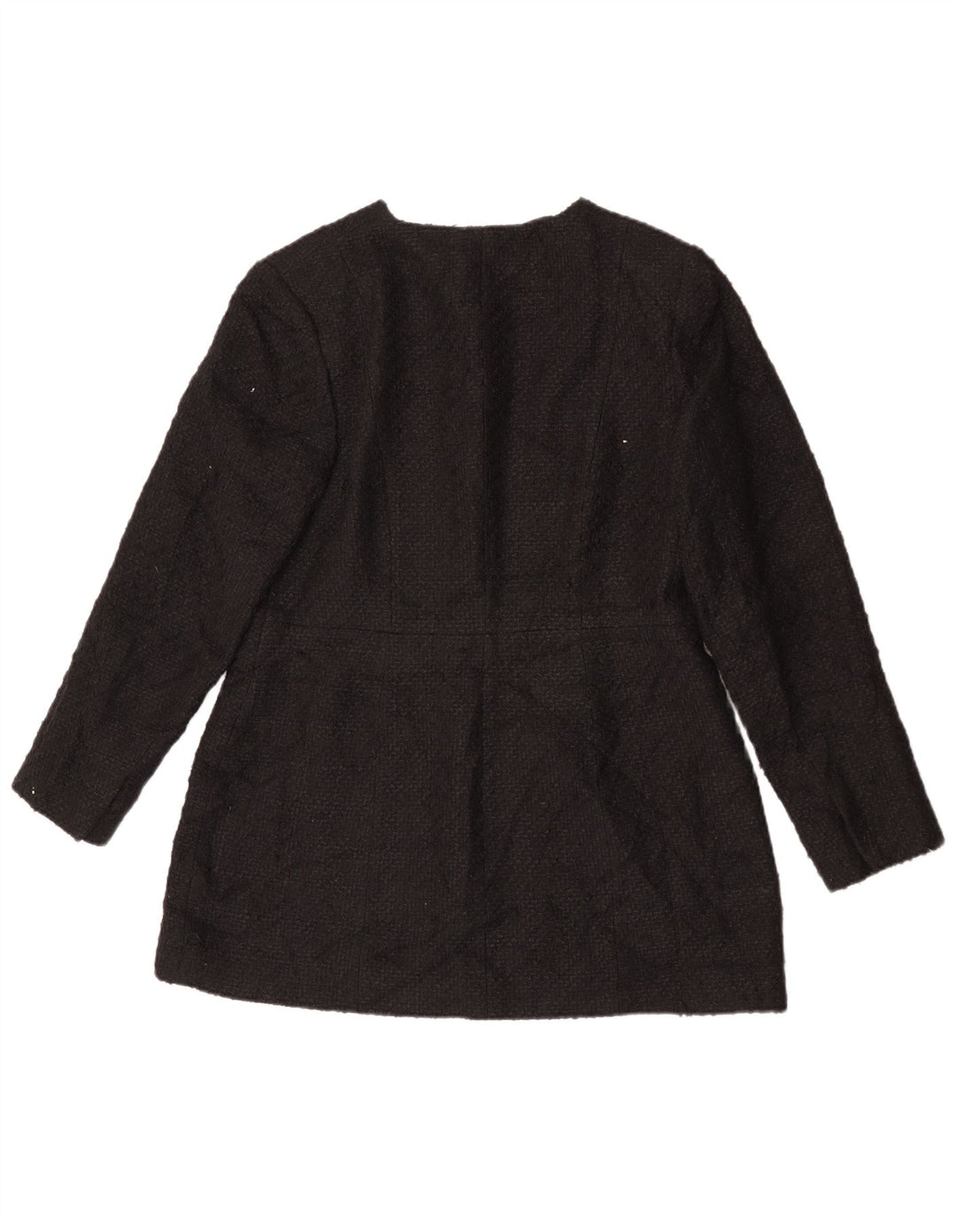 Zara Damen 4-Knopf-Blazerjacke UK 18 XL Schwarz