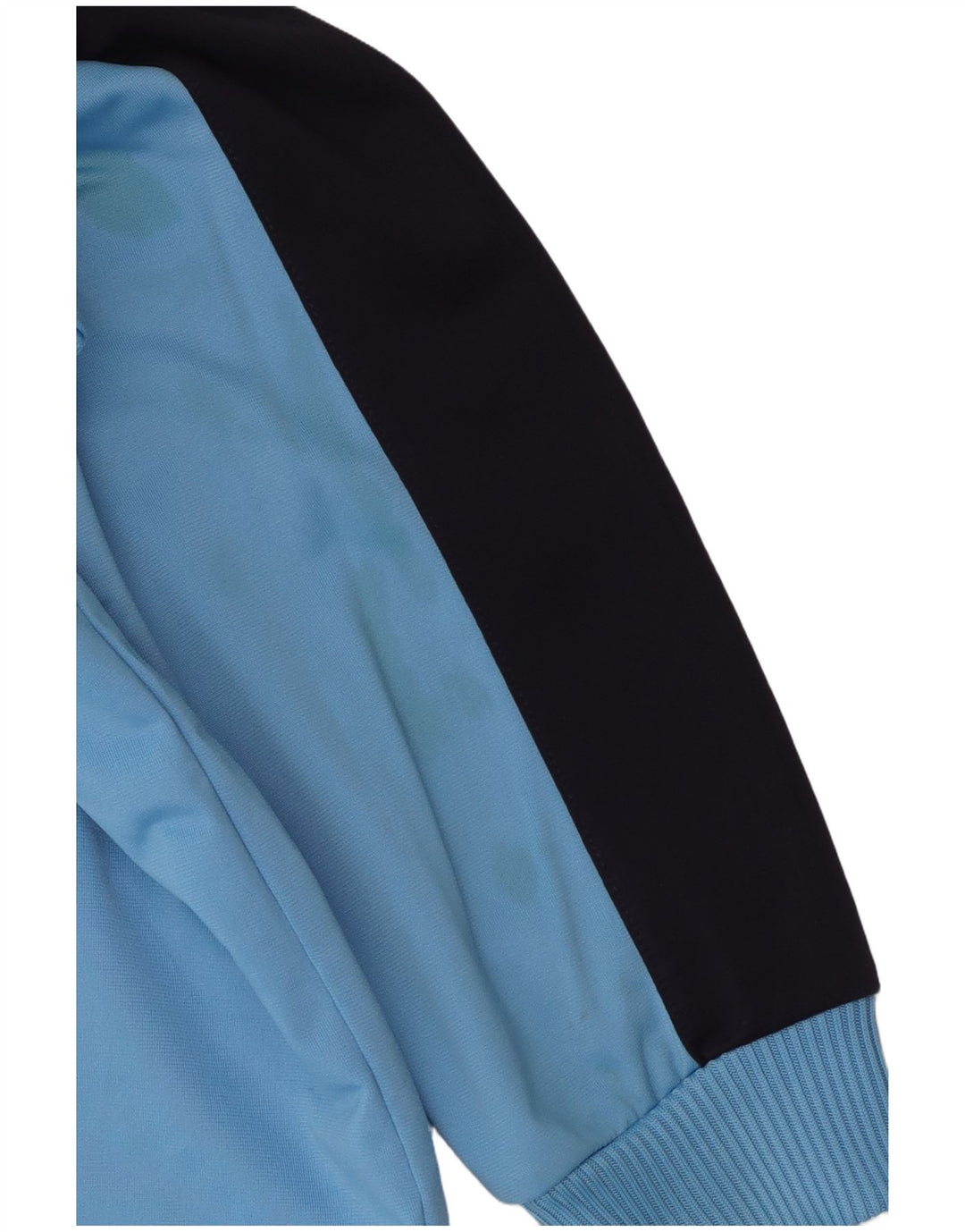 Puma Mädchen-Trainingsanzug-Top-Jacke, 11–12 Jahre, blaues Colourblock-Polyester