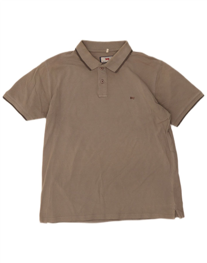 Carrera Herren Poloshirt XL Braun Baumwolle