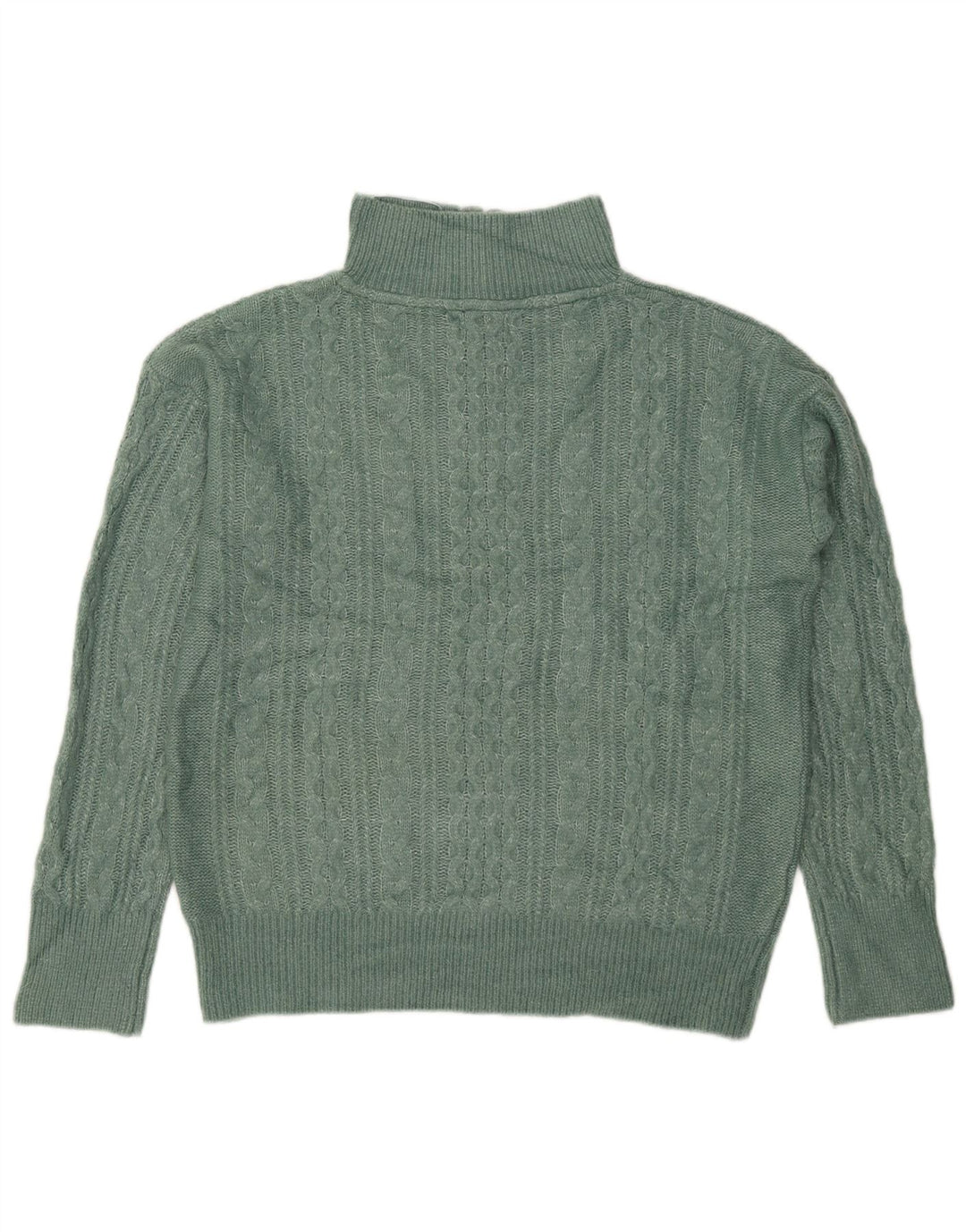 Fat Face Damen-Pullover, übergroß, mit Reißverschluss, UK 12, mittelgrünes Nylon