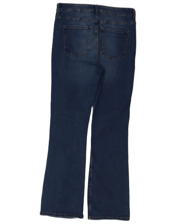 Marks & Spencer Damen Eva Regular Bootcut Jeans UK 12 Medium W32 L30 Blau