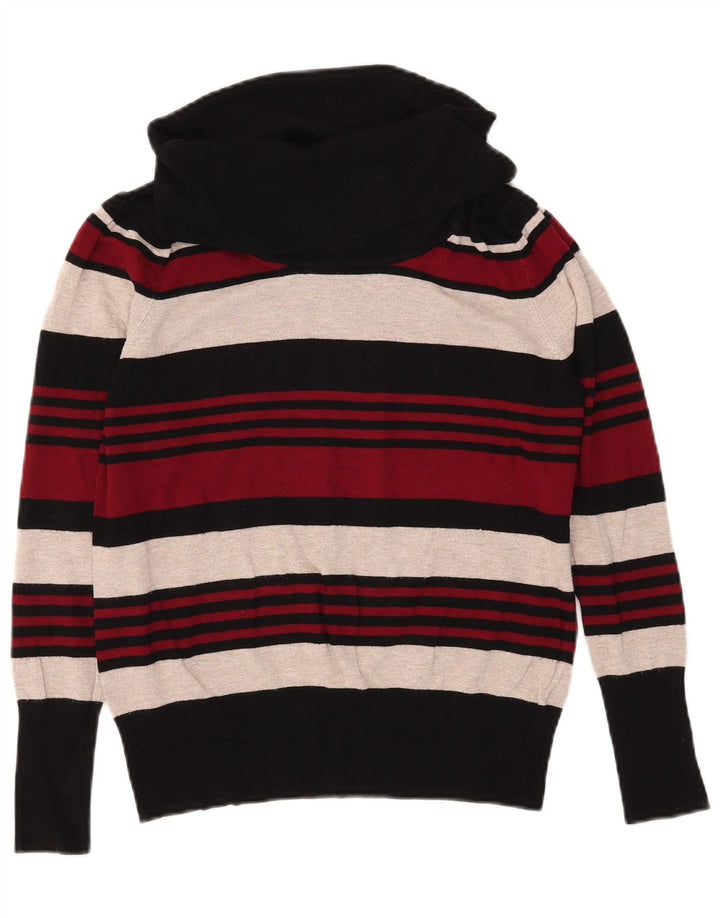 Marks & Spencer Damen-Pullover mit Rollkragen, Gr. 16, Größe L, rot gestreift