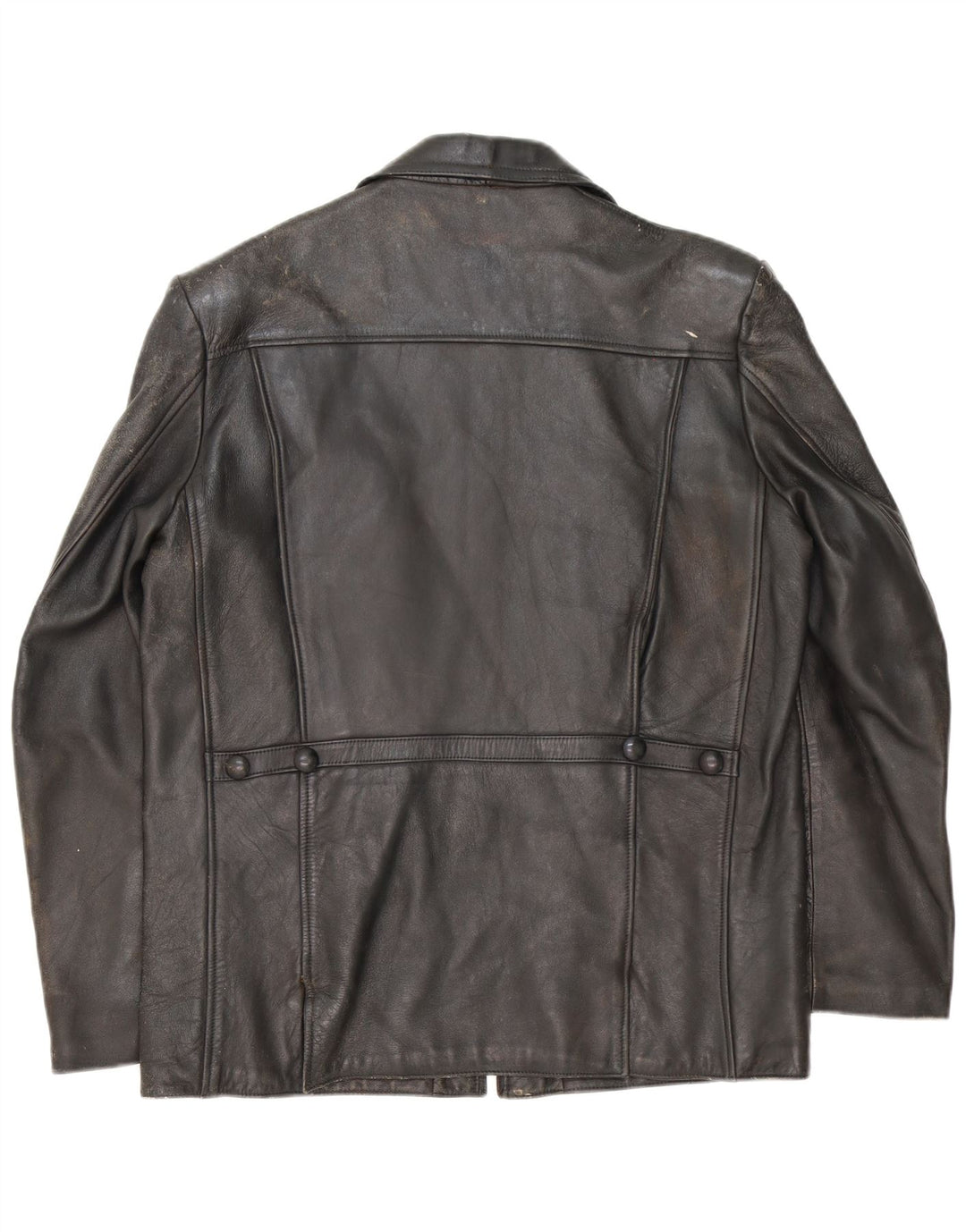 Vintage Herren Lederjacke UK 40 Large Schwarz