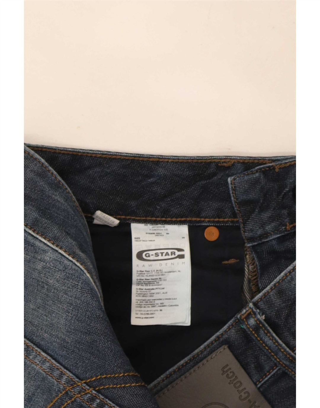 G-Star Herren Jeansshorts W29 Small Blau Baumwolle