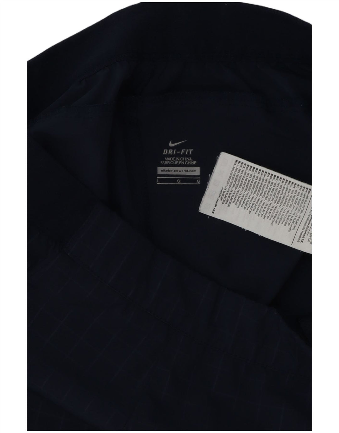 Nike Herren-Dri-Fit-Chino-Shorts, Größe L, W34, marineblau, kariert, Polyester