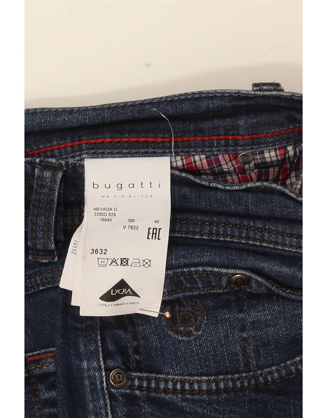 Bugatti Herren Nevada Straight Jeans W36 L32 Marineblau Baumwolle