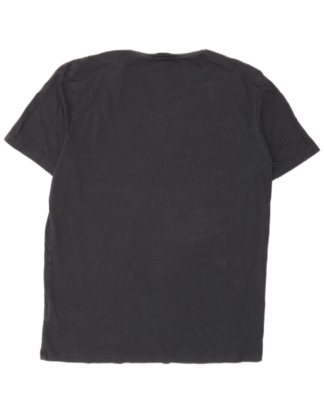 Cos Herren T-Shirt Top Medium Schwarz Baumwolle