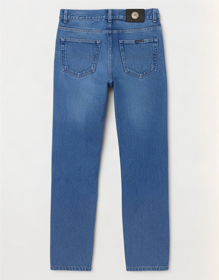 Trussardi Herren Tapered Jeans W33 L32 Blaue Baumwolle