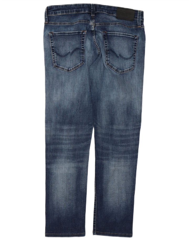 Jack & Jones Herren Slim Jeans W32 L29 Blaue Baumwolle