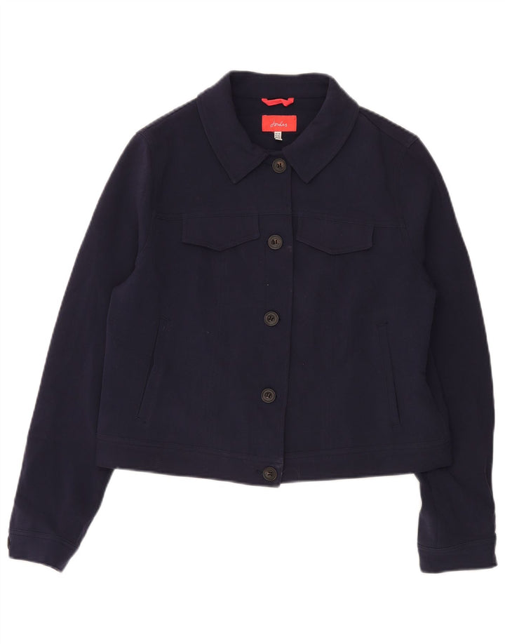 Joules Damen Crop Bomberjacke UK 14 Large Marineblau Polyester