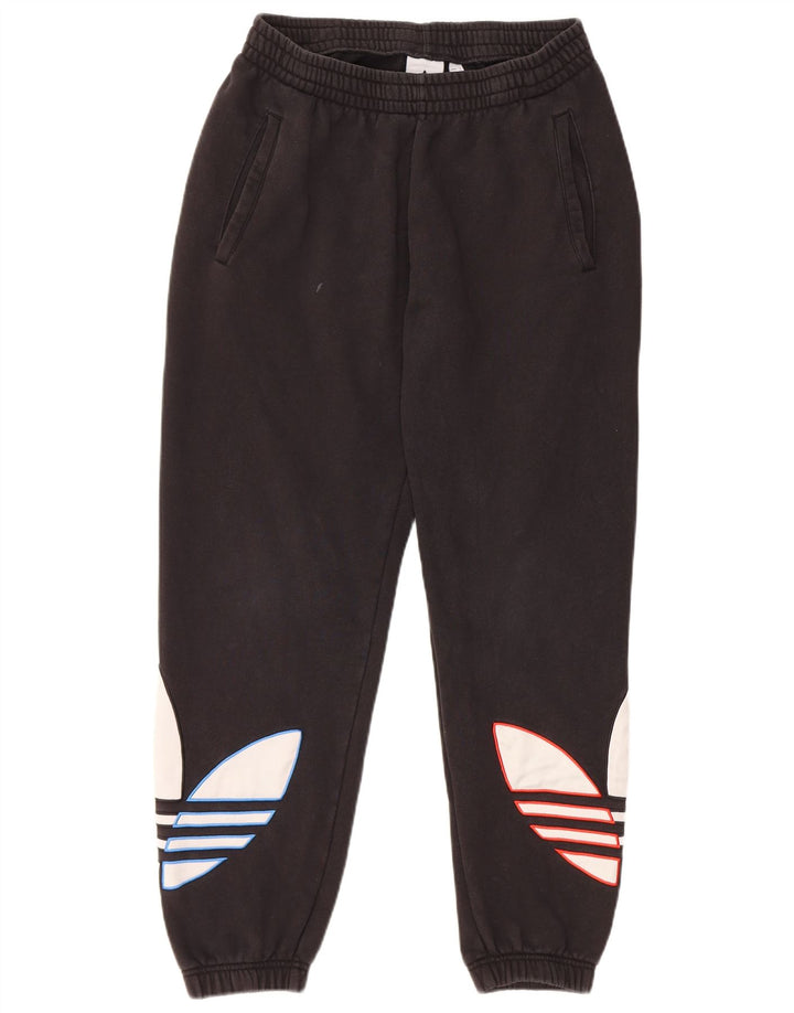 Adidas Herren-Trainingshose mit Grafik, mittelschwarz, Baumwolle