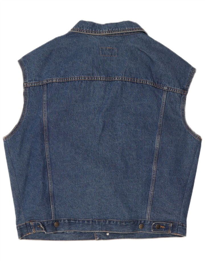 Vintage Herren Jeansweste UK 46 3XL Blau