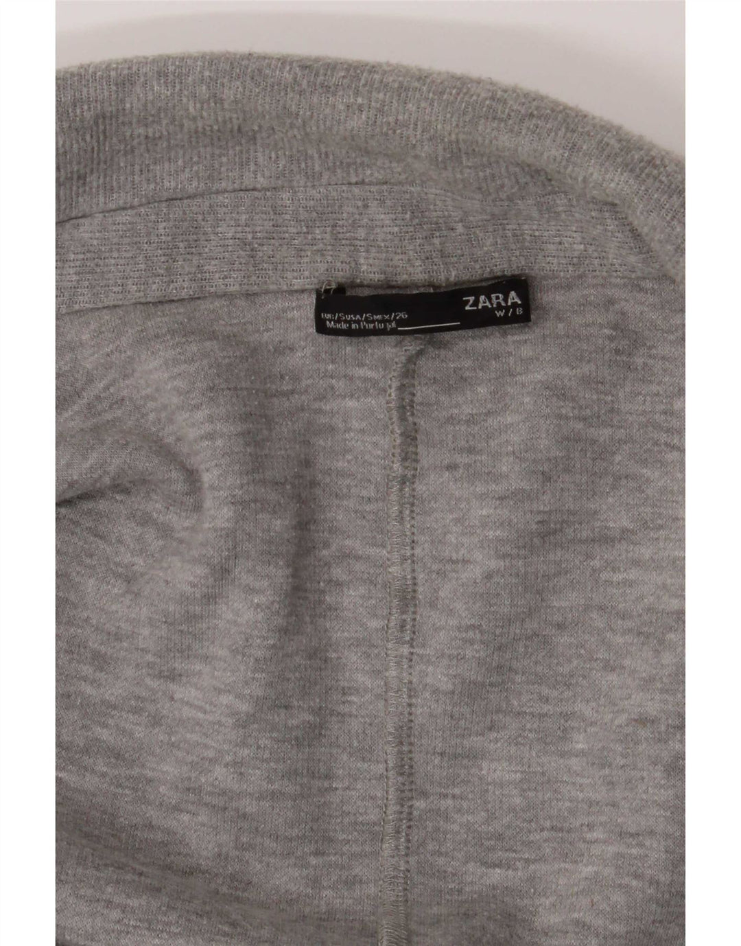 Zara Womens Open Overcoat UK 10 Small Grau
