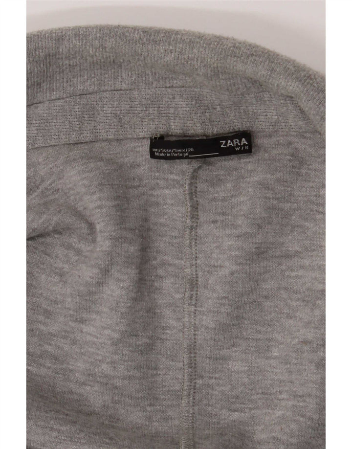 Zara Womens Open Overcoat UK 10 Small Grau