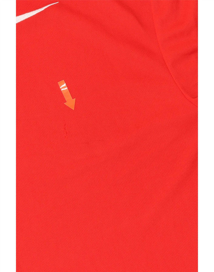 Nike Herren-Poloshirt mit normaler Passform, 2XL, rotes Polyester