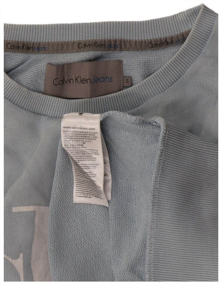 Calvin Klein Jeans Herren-Sweatshirt mit Grafik, Größe S, Blau, Baumwolle