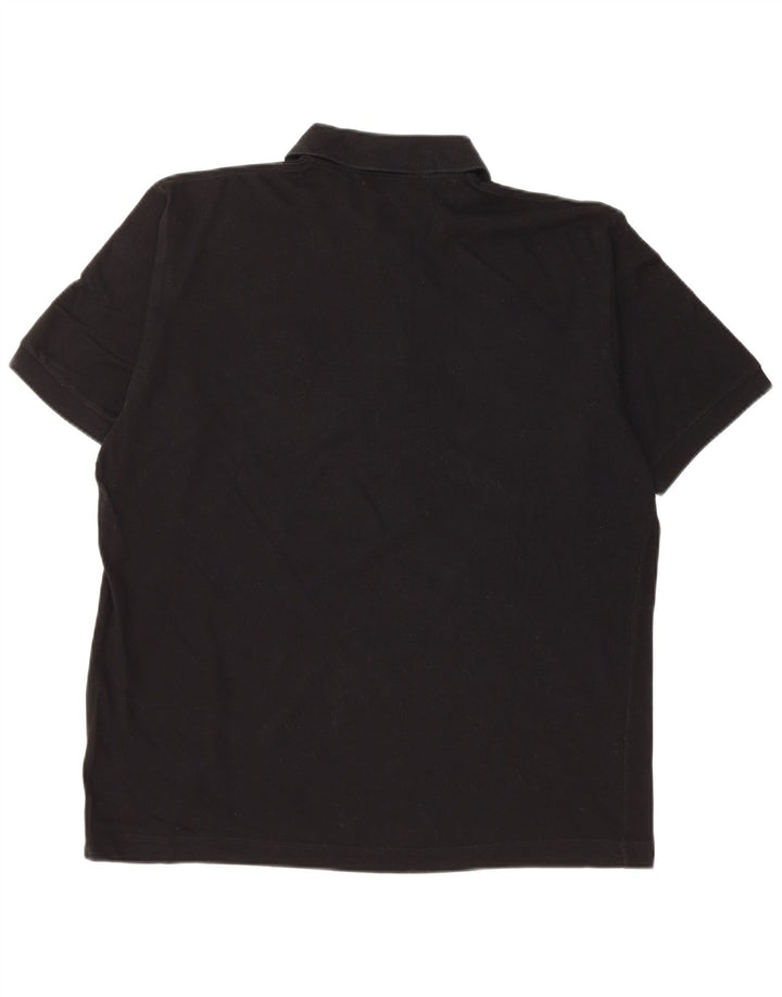 Sergio Tacchini Herren Poloshirt IT 48 Medium Schwarz Baumwolle