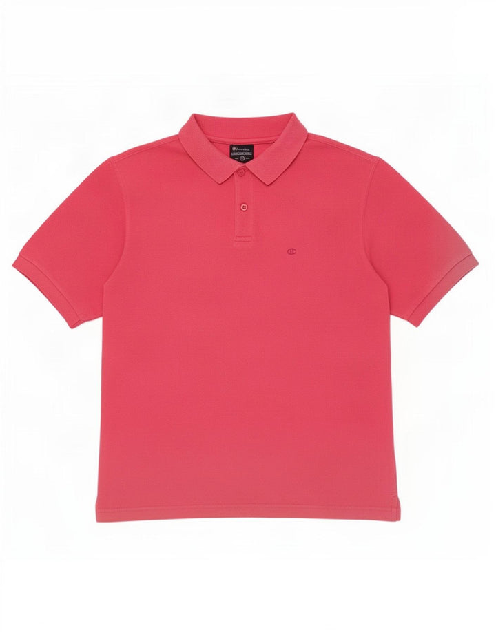 Champion Herren-Poloshirt aus mittelrosa Baumwolle