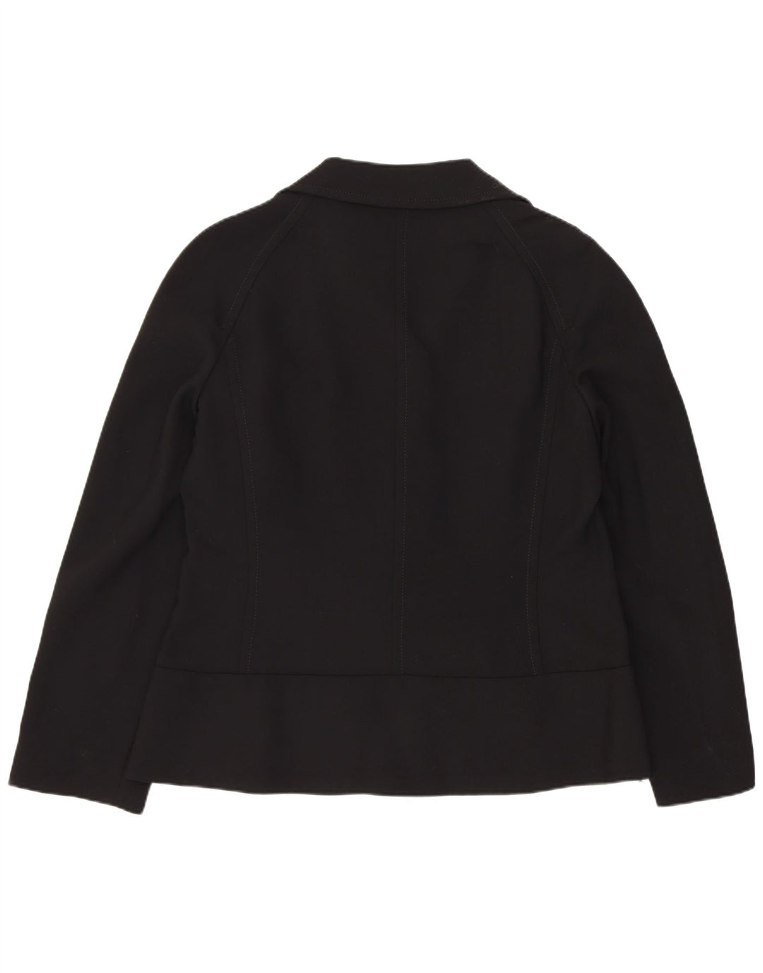 Paola Antonini Damen 3-Knopf-Blazerjacke UK 16 Große schwarze Wolle