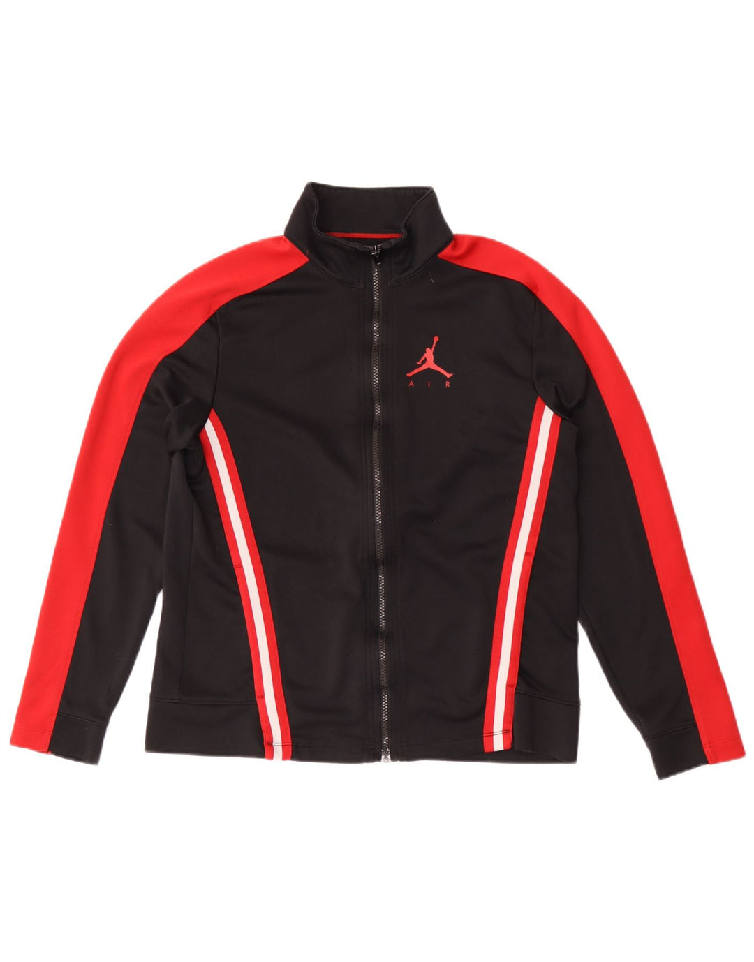 Jordan Herren-Trainingsanzug-Top-Jacke, Mittelschwarzes Farbblock-Polyester