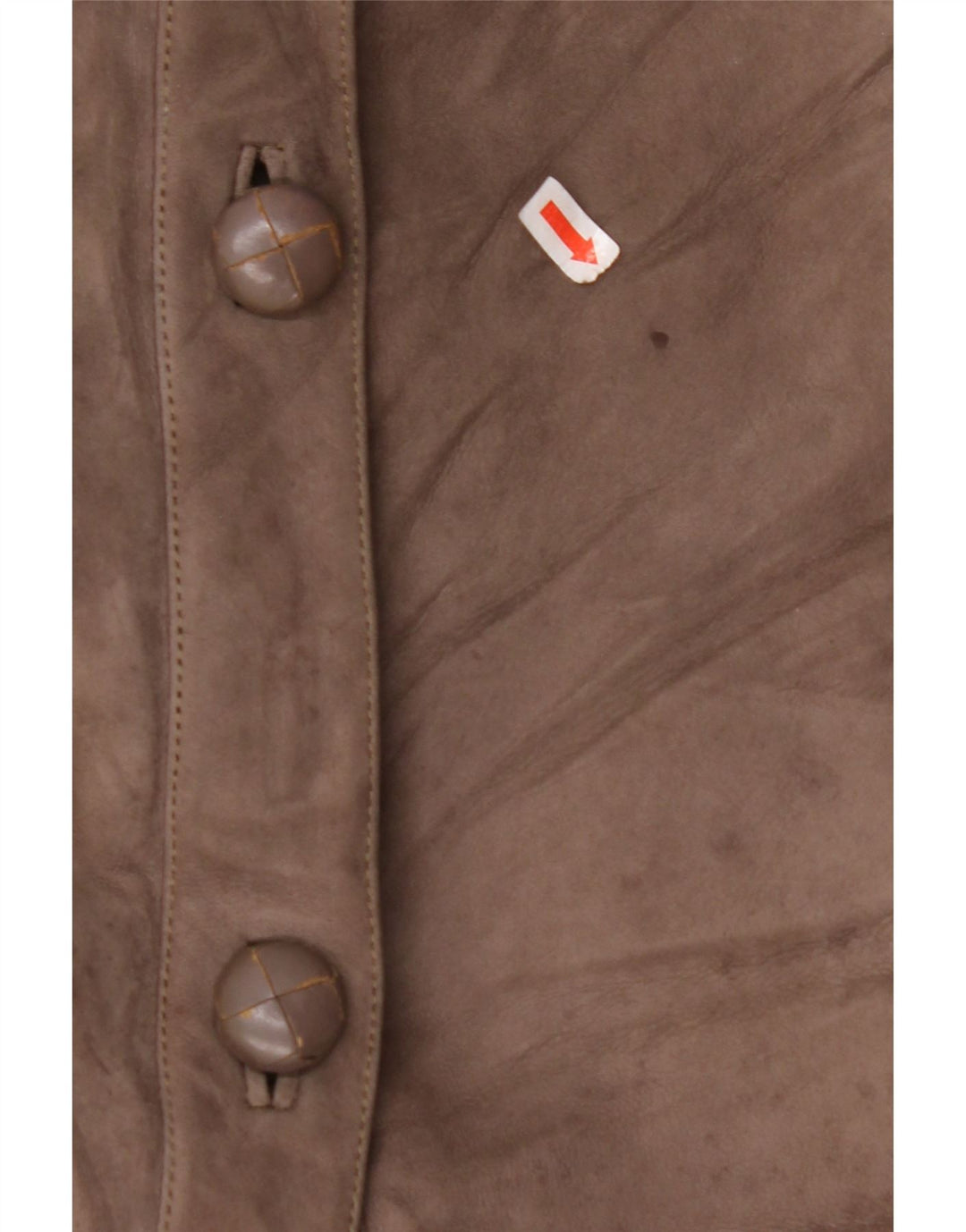 VINTAGE Damen Lammfellmantel UK 14 Large Beige