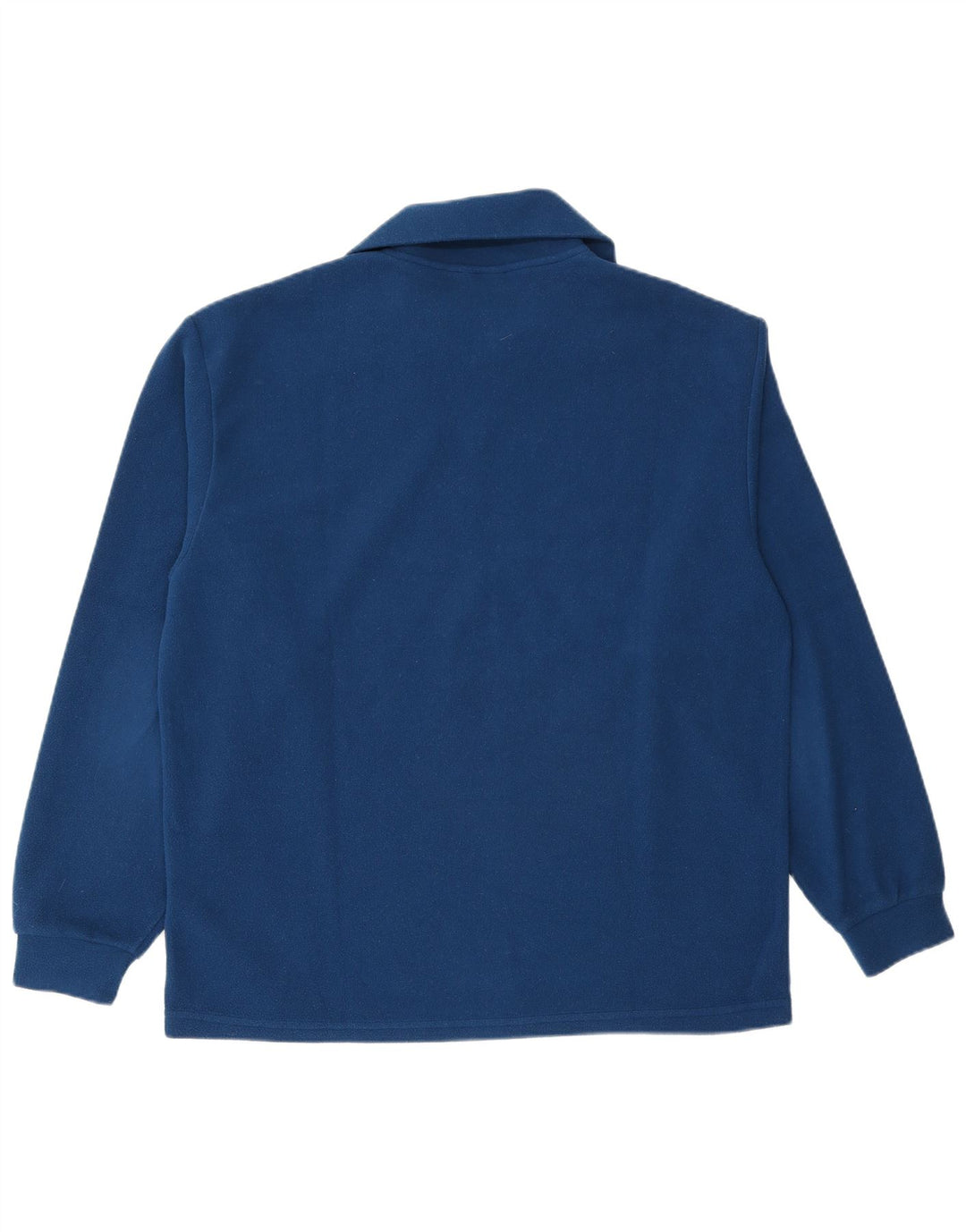 Invicta Herren-Fleecepullover mit Reißverschluss am Hals, großes, blaues Polyester