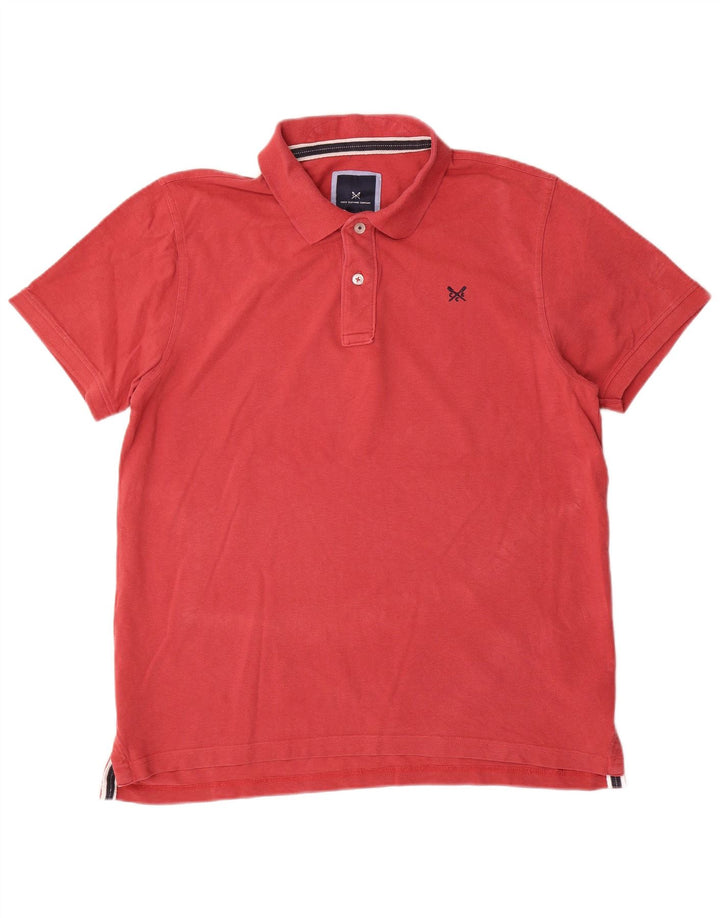 Crew Clothing Herren-Poloshirt, groß, rote Baumwolle