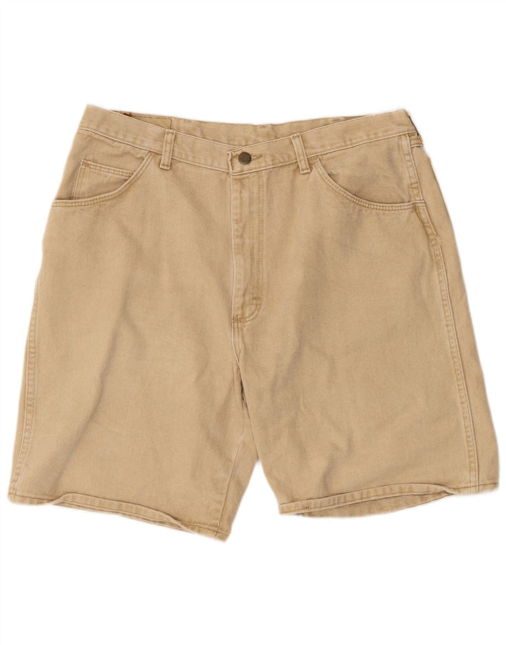 WRANGLER Herren Jeansshorts W38 XL Beige Baumwolle