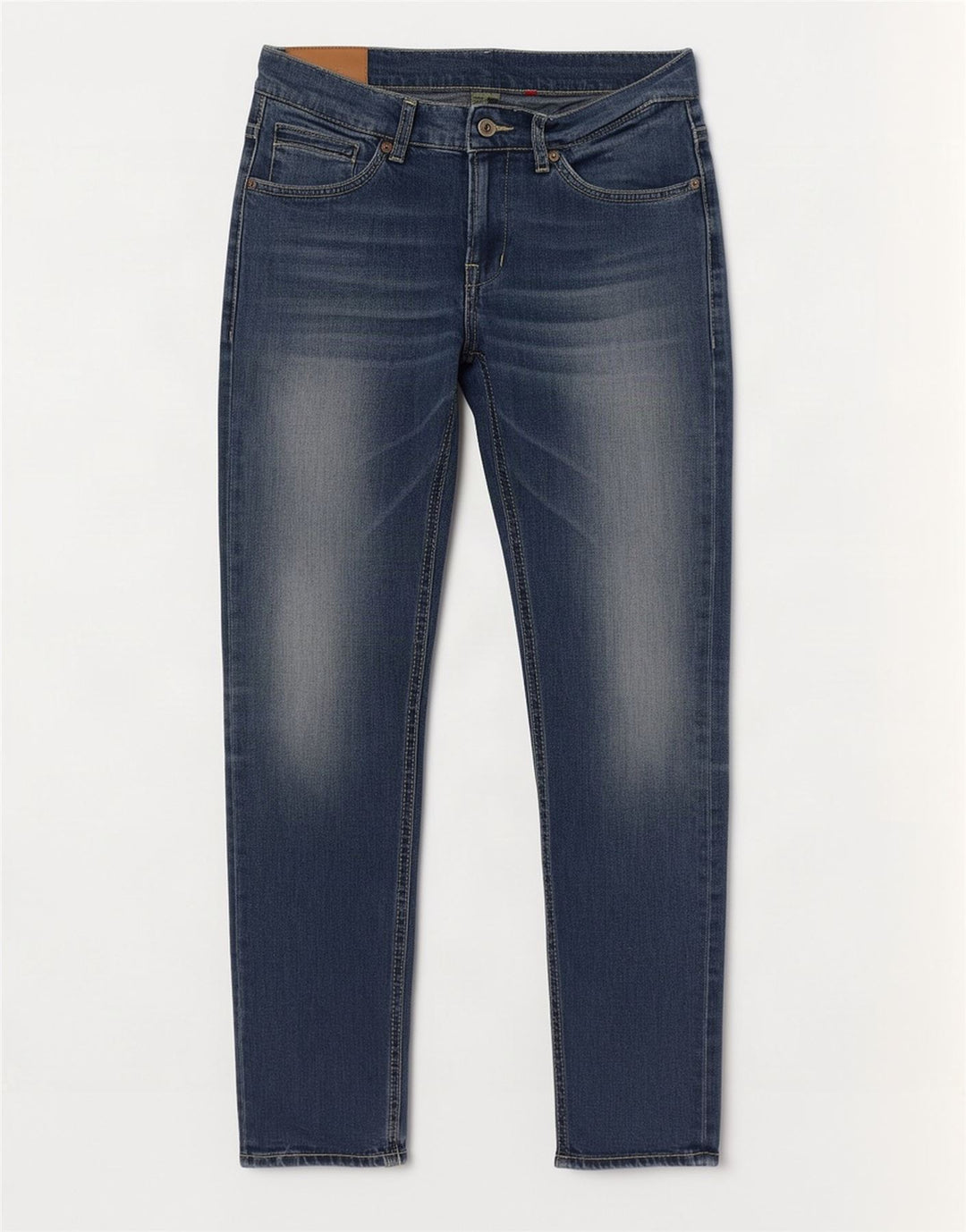 Dondup Damen Slim Jeans W33 L32 Blaue Baumwolle