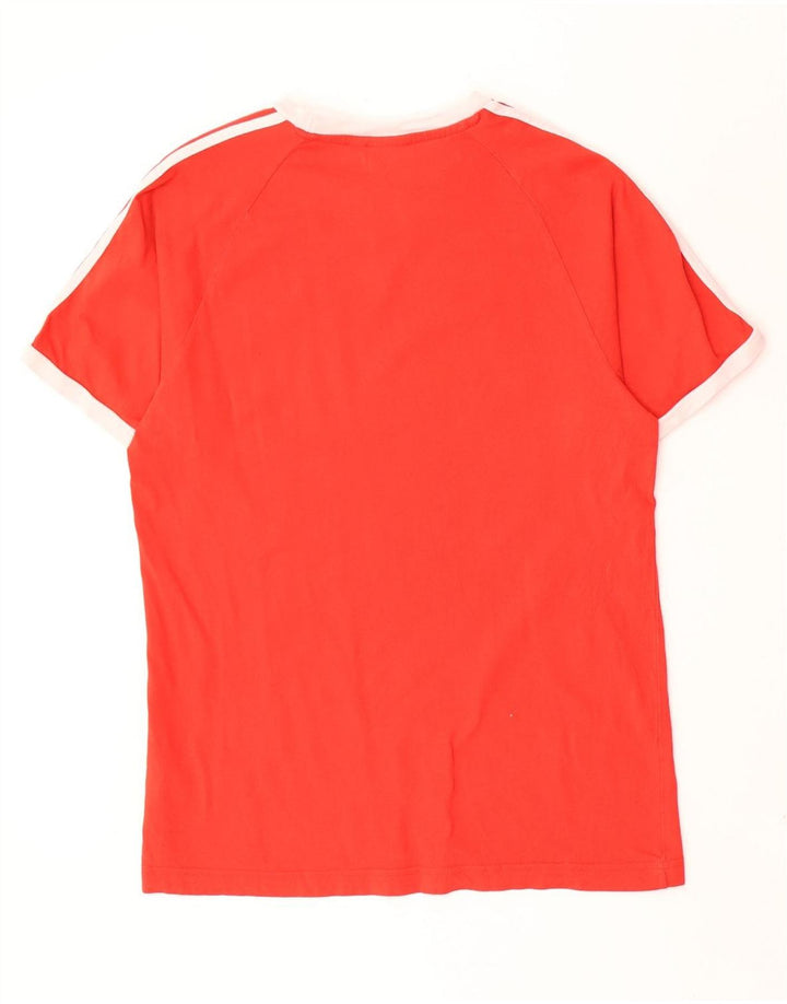 Adidas Herren T-Shirt Top Große rote Baumwolle