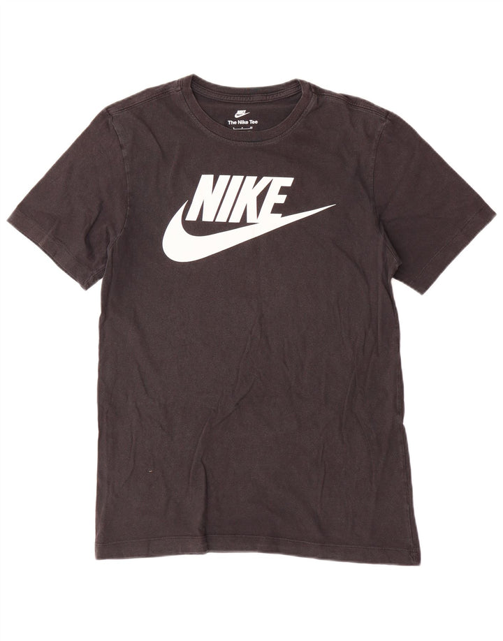 Nike Herren-T-Shirt mit Grafik, Größe S, schwarze Baumwolle