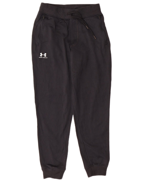 UNDER ARMOUR Damen Trainingshose Jogger UK 12 Medium Schwarz